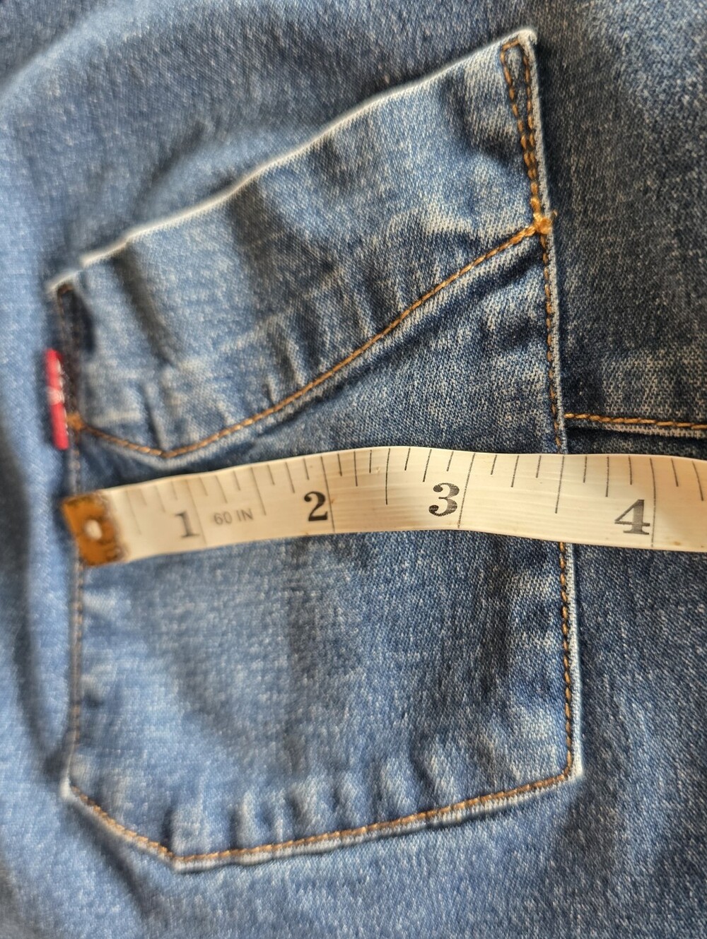 Levi's Blue Denim Button-Down Shirt - Picture 11 of 15